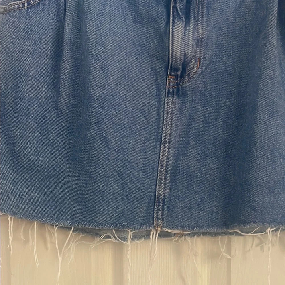 We The Free Blue A-Line Mini Skirt Casual